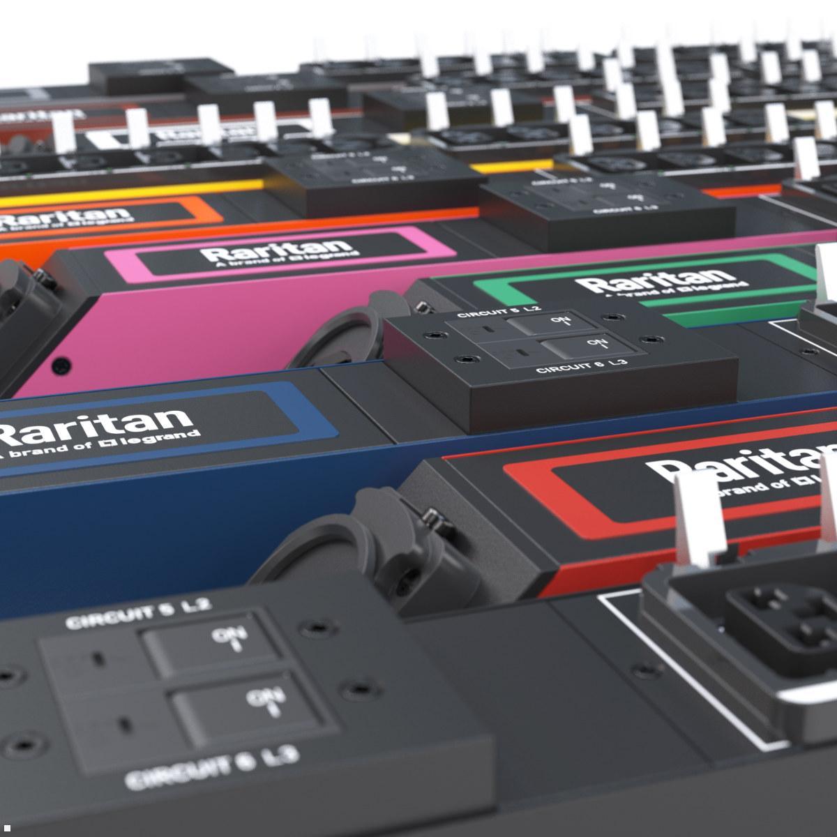 Legrand Raritan iX Rack-PDU 1U mit 8xC13 / 4xHDOT Cx, 1-phasig 100-240V 20A, Outlet Metered (PX4-4256CR-C8E8A0), Rack-PDU Outlet Metered