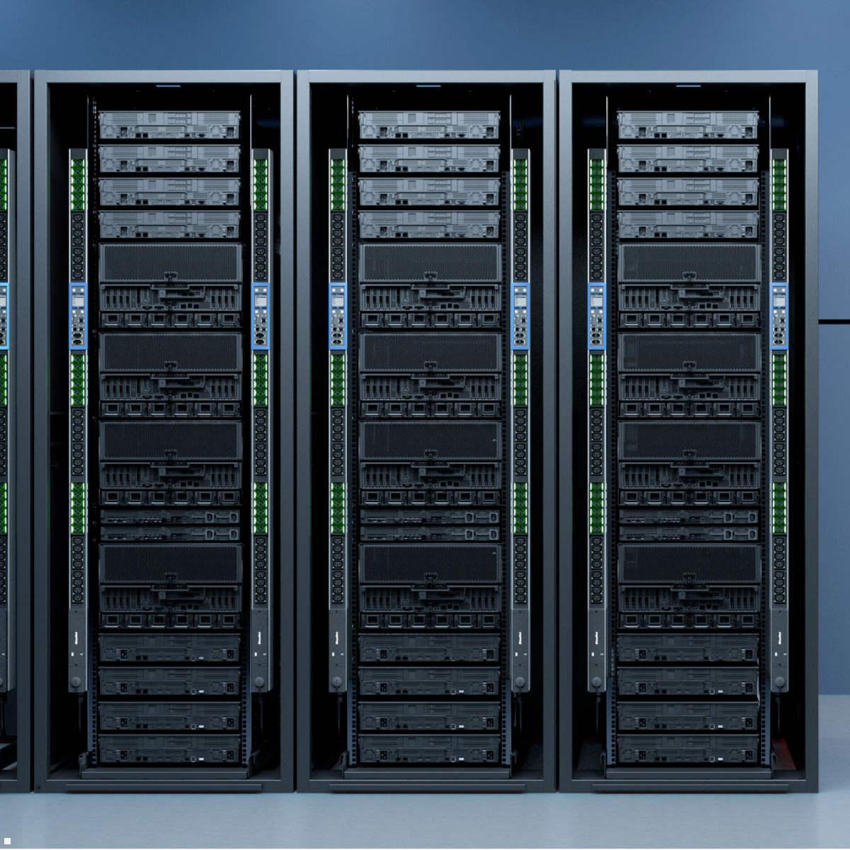 Bachmann BN PRO Metered RCM – 32A Rack PDU mit 24xC13 / 4xC19 / 2xMCB, 3,0m CEE 32A/3p (BM0015593) Anschlüsse