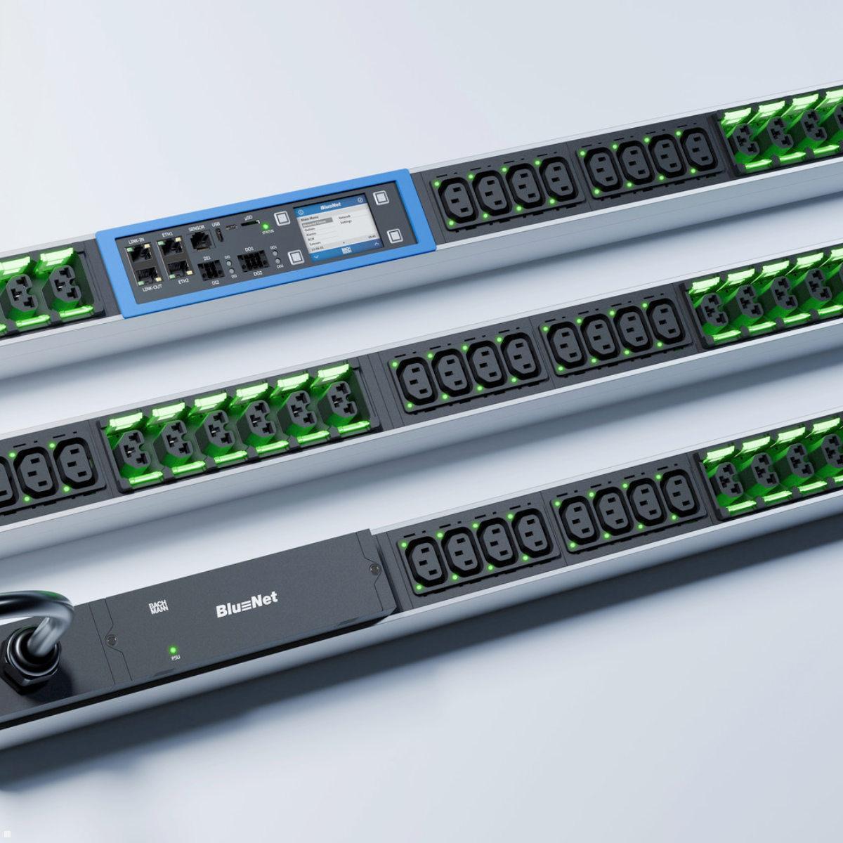 Bachmann BN PRO Metered + RCM – 24xCombo, 3,0m CEE 16A/3p (BM0024747), Hot-Swap Controller